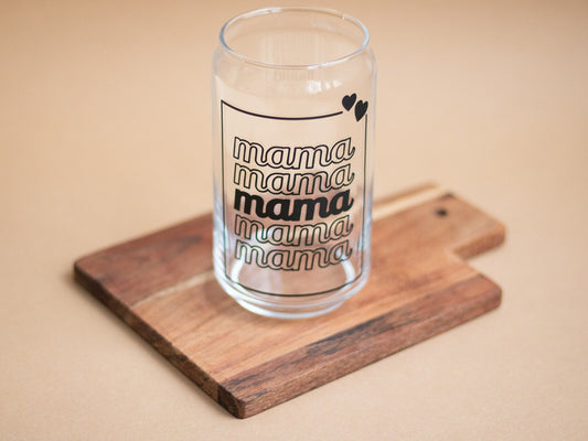 Eiskaffee Glas "Mama"